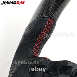 Real Carbon Fiber Perforated Steering Wheel Fit for 2021+ Ford Bronco with Heat