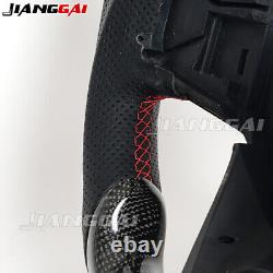 Real Carbon Fiber Perforated Steering Wheel Fit for 2021+ Ford Bronco with Heat
