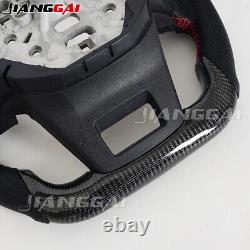 Real Carbon Fiber Perforated Steering Wheel Fit for 2021+ Ford Bronco with Heat