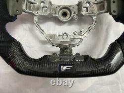 Real Carbon Fiber Sport Flat Bottom Customized Steering Wheel for Lexus IS ES250