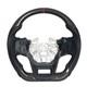 Real Carbon Fiber Sport Flat Steering Wheel For Ford Bronco 2021-2025