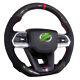Real Carbon Fiber Sport Flat Steering Wheel For Toyota LC200 FJ Cruiser Camery