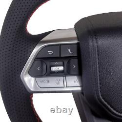 Real Carbon Fiber Sport Flat Steering Wheel For Toyota LC200 FJ Cruiser Camery