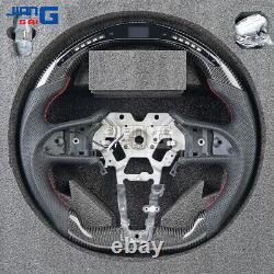 Real Carbon Fiber Sport Steering Wheel Fit Infiniti 19+ Q50 17+ Q60 No Heated