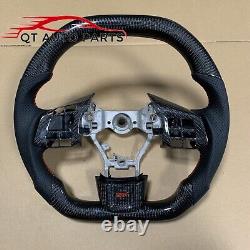 Real Carbon Fiber Sports Steering Wheel For fit Subaru sti wrx 2015+