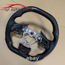 Real Carbon Fiber Sports Steering Wheel For fit Subaru sti wrx 2015+