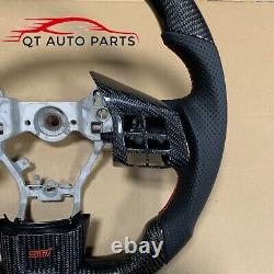 Real Carbon Fiber Sports Steering Wheel For fit Subaru sti wrx 2015+