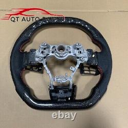 Real Carbon Fiber Sports Steering Wheel For fit Subaru sti wrx 2015+