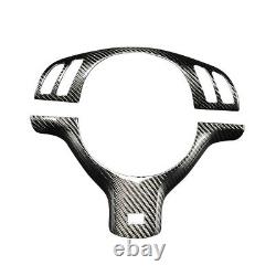Real Carbon Fiber Steering Wheel Add-On Trim Cover Kit for BMW M3 E46 M5 E39