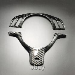 Real Carbon Fiber Steering Wheel Add-On Trim Cover Kit for BMW M3 E46 M5 E39