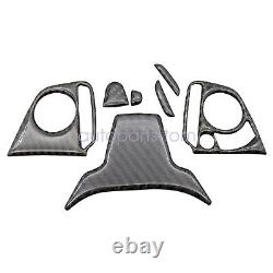 Real Carbon Fiber Steering Wheel Cover Trims Fit For Honda Civic 2016-2020