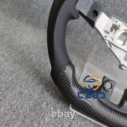 Real Carbon Fiber Steering Wheel Fit Dodge Durango Ram 1500 2500 3500 2011-2018