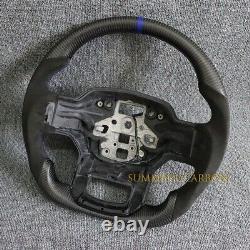 Real Carbon Fiber Steering Wheel Fit Ford F150 WithHeated 2022-2024