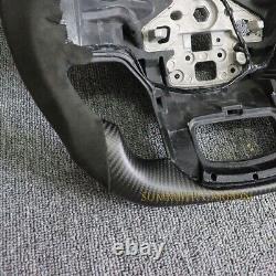Real Carbon Fiber Steering Wheel Fit Ford F150 WithHeated 2022-2024