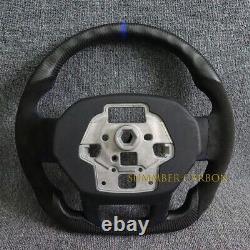 Real Carbon Fiber Steering Wheel Fit Ford F150 WithHeated 2022-2024