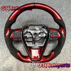Real Carbon Fiber Steering Wheel Fit for Toyota 8thgen camry 2018-2024