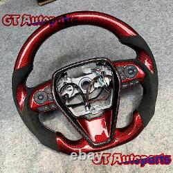 Real Carbon Fiber Steering Wheel Fit for Toyota 8thgen camry 2018-2024