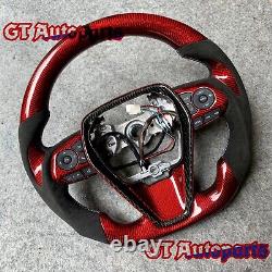 Real Carbon Fiber Steering Wheel Fit for Toyota 8thgen camry 2018-2024