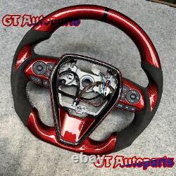 Real Carbon Fiber Steering Wheel Fit for Toyota 8thgen camry 2018-2024