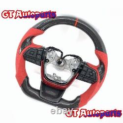 Real Carbon Fiber Steering Wheel Fit for Toyota Highlander 2022 2021 2022-2024