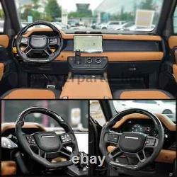 Real Carbon Fiber Steering Wheel Fits Land Rover Defender 110 90 130 2020-2024