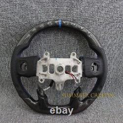 Real Carbon Fiber Steering Wheel Fits RAM 1500 Rebel withHeated 19-24