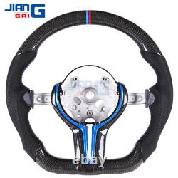 Real Carbon Fiber Steering Wheel For BMW F30 F35 F80 F25 M2 M3 M4 with CF Trim