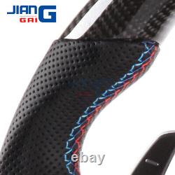 Real Carbon Fiber Steering Wheel For BMW F30 F35 F80 F25 M2 M3 M4 with CF Trim