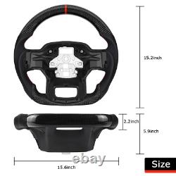 Real Carbon Fiber Steering Wheel For Ford F150 2021 2023