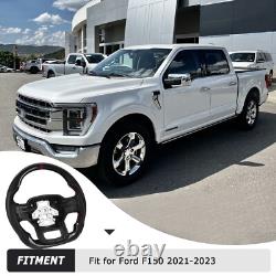 Real Carbon Fiber Steering Wheel For Ford F150 2021 2023