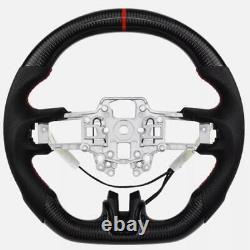 Real Carbon Fiber Steering Wheel For Ford Mustang EcoBoost GT 2018-2023 withHeated
