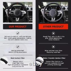 Real Carbon Fiber Steering Wheel For Ford Mustang EcoBoost GT 2018-2023 withHeated