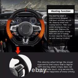 Real Carbon Fiber Steering Wheel For Ford Mustang EcoBoost GT 2018-2023 withHeated