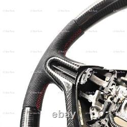 Real Carbon Fiber Steering Wheel For Honda CIVIC Fd2/fn2 Red Accent /leather