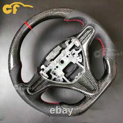 Real Carbon Fiber Steering Wheel For Honda Civic 8th FD2 2006-2011 with CF Trim