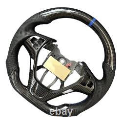 Real Carbon Fiber Steering Wheel For Hyundai Genesis Steering Wheel 09-16 Blue