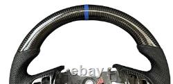 Real Carbon Fiber Steering Wheel For Hyundai Genesis Steering Wheel 09-16 Blue