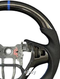 Real Carbon Fiber Steering Wheel For Hyundai Genesis Steering Wheel 09-16 Blue
