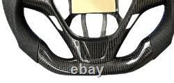 Real Carbon Fiber Steering Wheel For Hyundai Genesis Steering Wheel 09-16 Blue