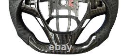 Real Carbon Fiber Steering Wheel For Hyundai Genesis Steering Wheel 09-16 Blue