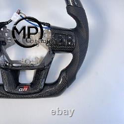 Real Carbon Fiber Steering Wheel For Toyota Hiace Hilux Fortuner 2015-2022