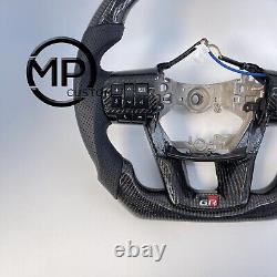 Real Carbon Fiber Steering Wheel For Toyota Hiace Hilux Fortuner 2015-2022