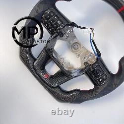 Real Carbon Fiber Steering Wheel For Toyota Hiace Hilux Fortuner 2015-2022