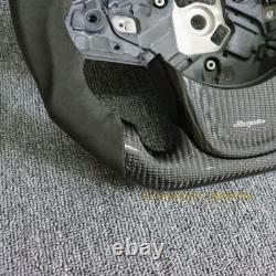 Real Carbon Fiber Steering Wheel Suede Fit Toyota Supra A90 MK5 2020-2024