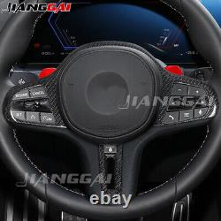 Real Carbon Fiber Steering Wheel Trim Replacement for BMW 3 5 Series G20 G30 G80