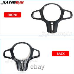 Real Carbon Fiber Steering Wheel Trim Replacement for BMW 3 5 Series G20 G30 G80