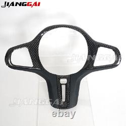 Real Carbon Fiber Steering Wheel Trim Replacement for BMW 3 5 Series G20 G30 G80