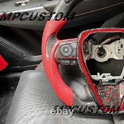 Real Carbon Fiber Steering Wheel fit For Toyota Camry 2018+ XSE V6 V4 xse se