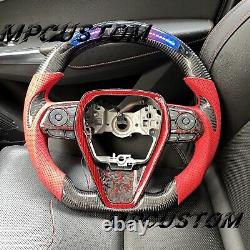 Real Carbon Fiber Steering Wheel fit For Toyota Camry 2018+ XSE V6 V4 xse se