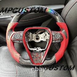 Real Carbon Fiber Steering Wheel fit For Toyota Camry 2018+ XSE V6 V4 xse se